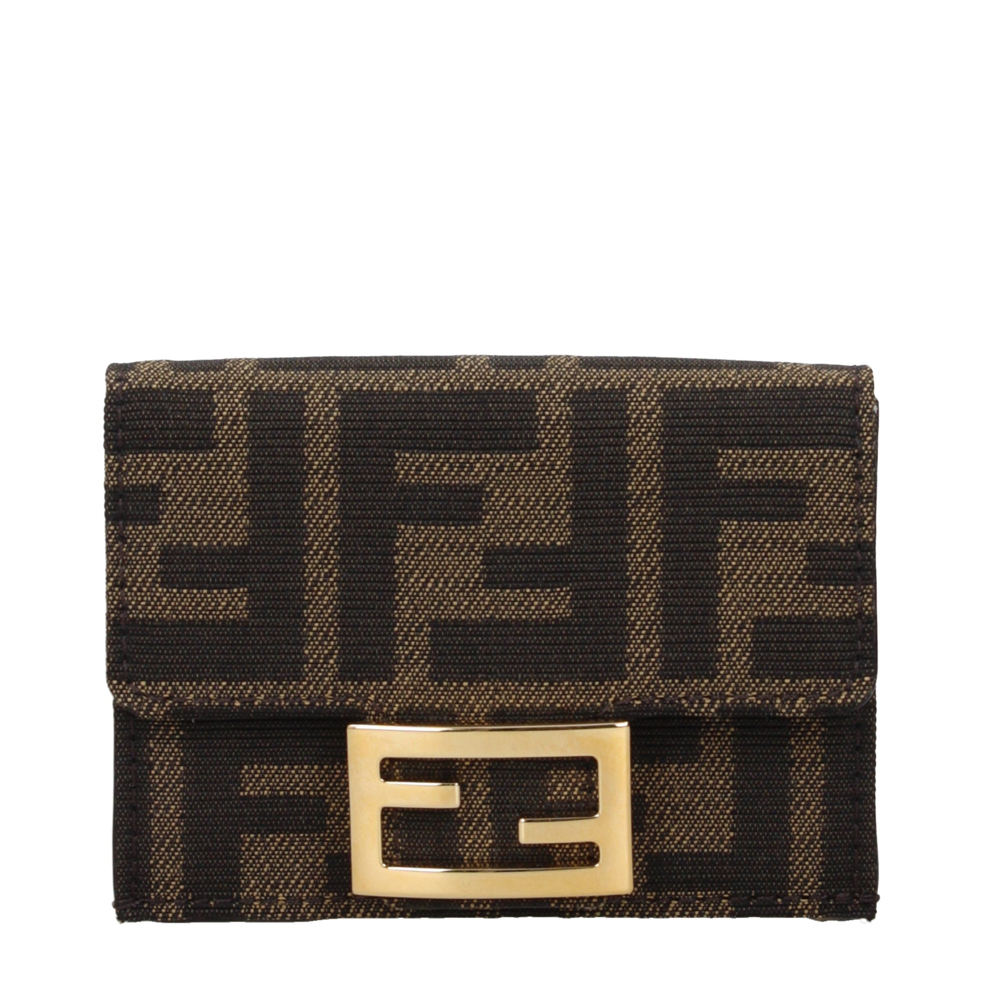 Fendi Wallets Women Fabric  Brown/Tobacco