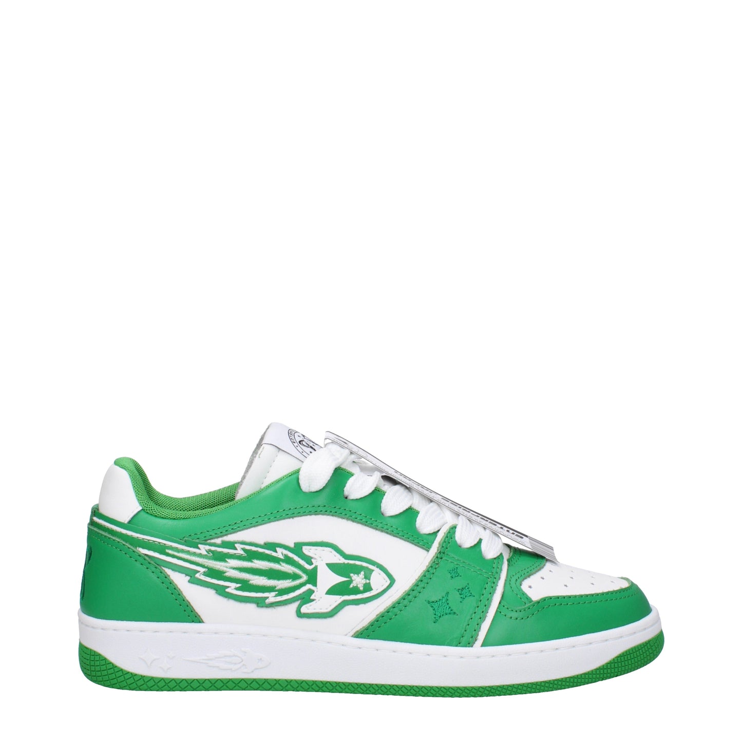 Enterprise Japan Men's Sneakers in Leather Green/White