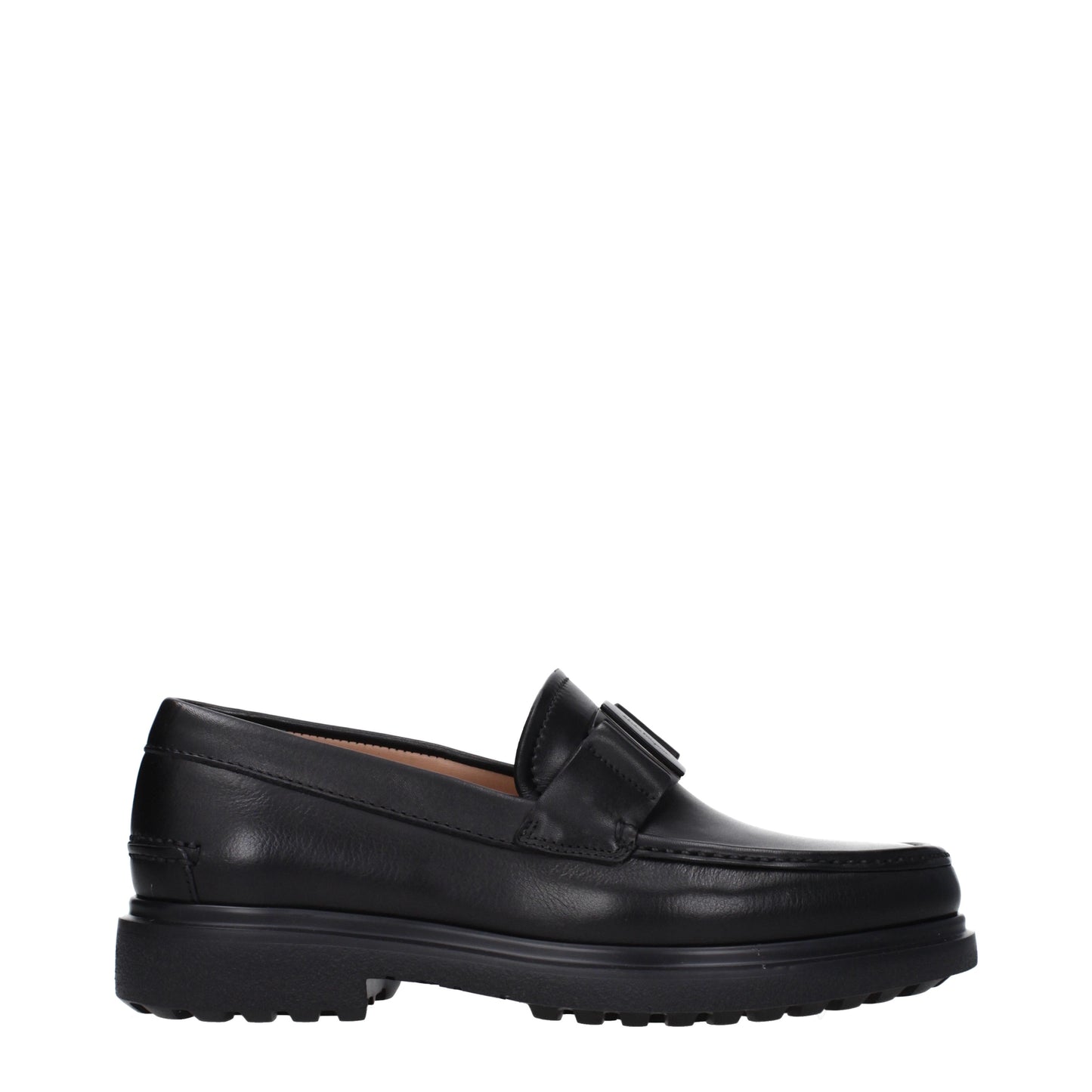 Salvatore Ferragamo Men's Loafers in Leather Black