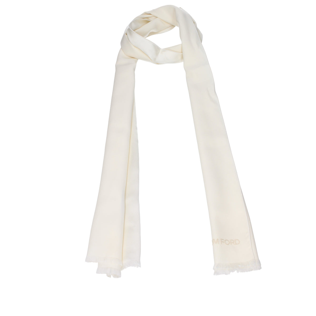 Tom Ford Foulards Men Silk Beige/Ivory