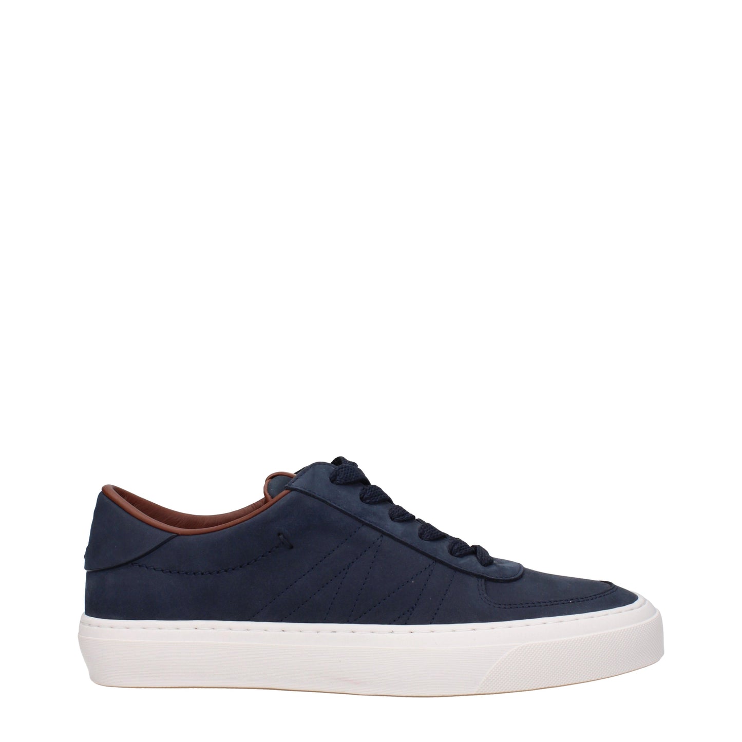 Moncler Men's Sneakers in Suede Blue/Midnight Blue