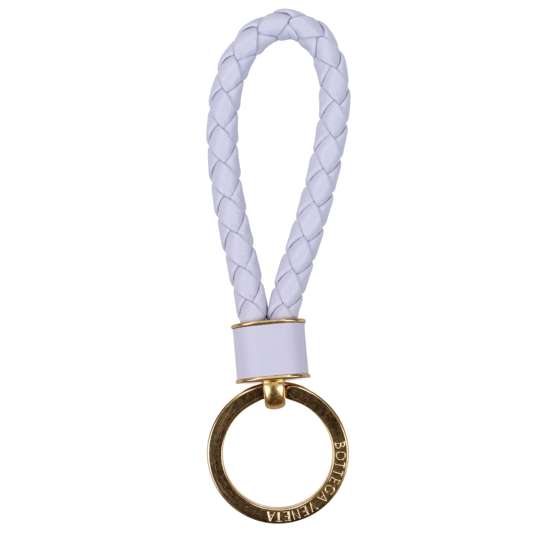 Bottega Veneta Keychain Women Leather Violet/Lilac