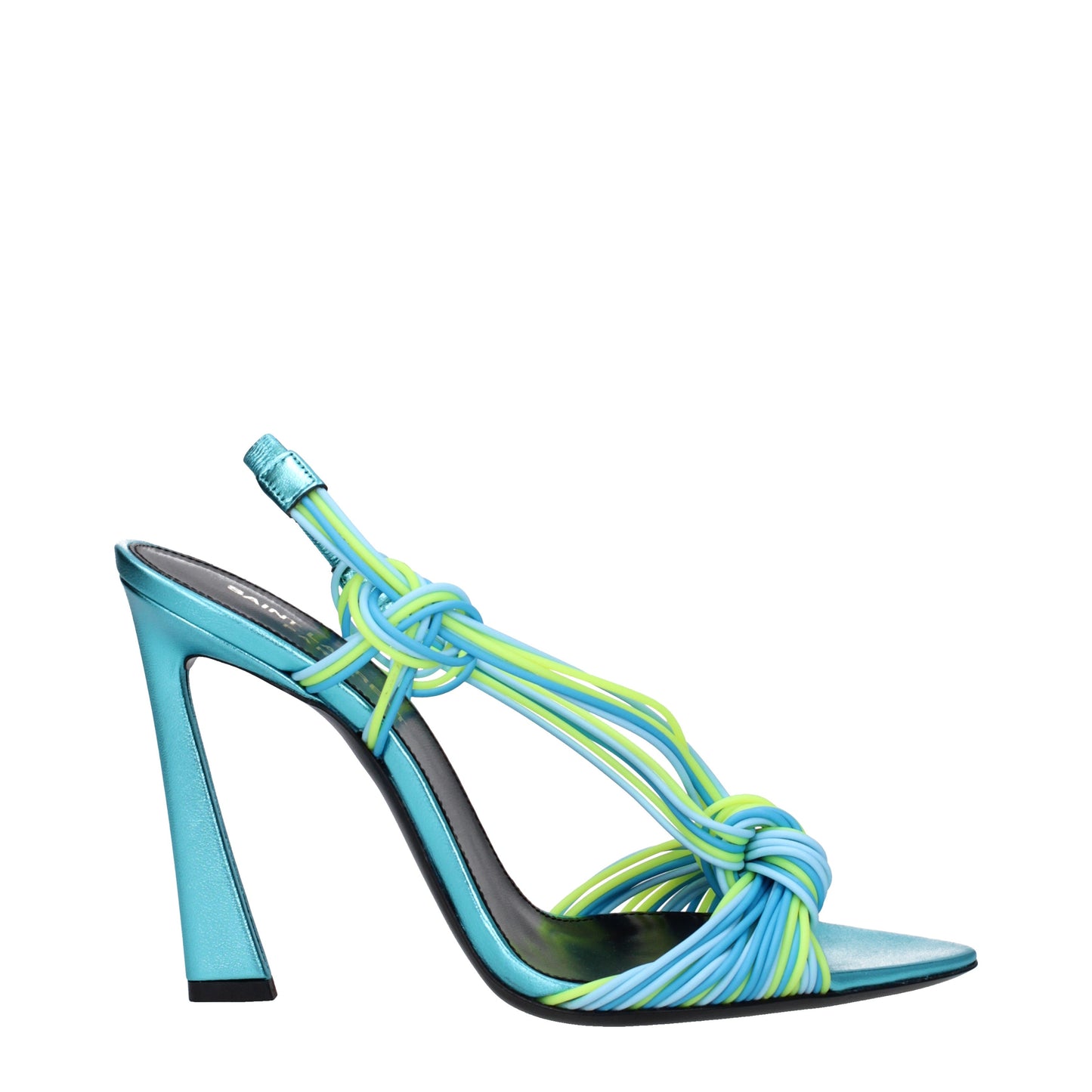 Saint Laurent Women's Sandals in Rubber Blue/Cerulean