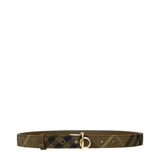 Burberry Belts Women Fabric  Green