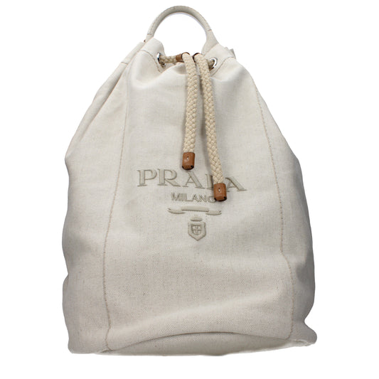 Prada Travel Bags Men Fabric  Beige/Natural