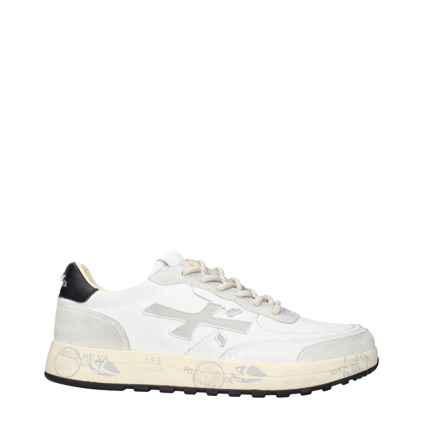 Premiata Sneakers Men Leather White/Grey