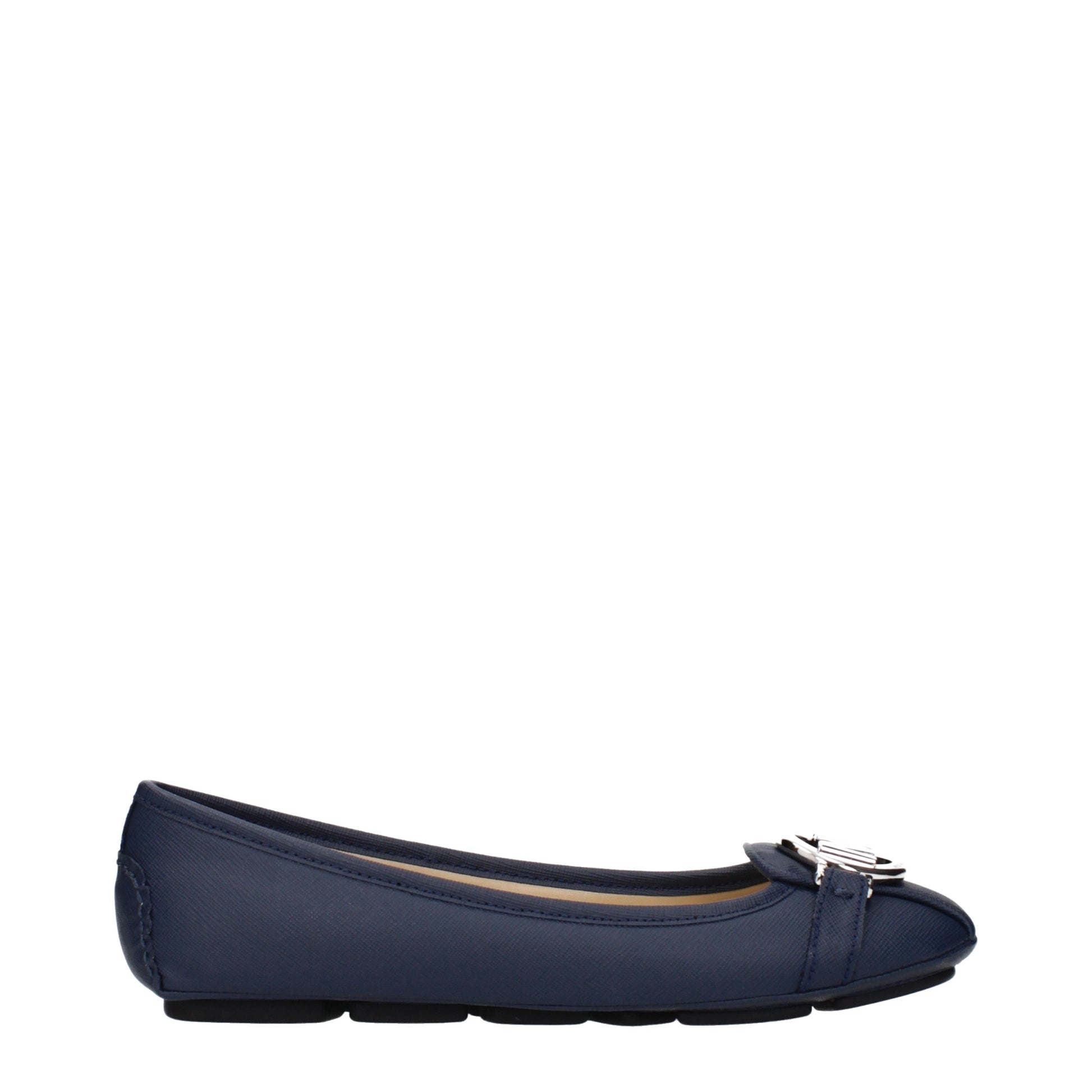 Michael Kors Ballet Flats Women Leather Blue/Blue Navy