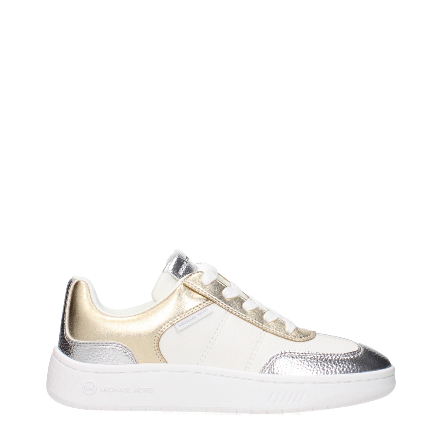 Michael Kors Sneakers Women Leather White/Gold