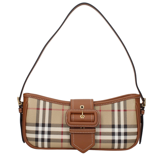 Burberry Shoulder Bags Women Fabric  Beige/Brown