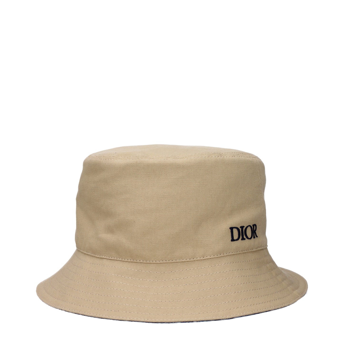Christian Dior Hats Men Cotton Beige/Multicolor