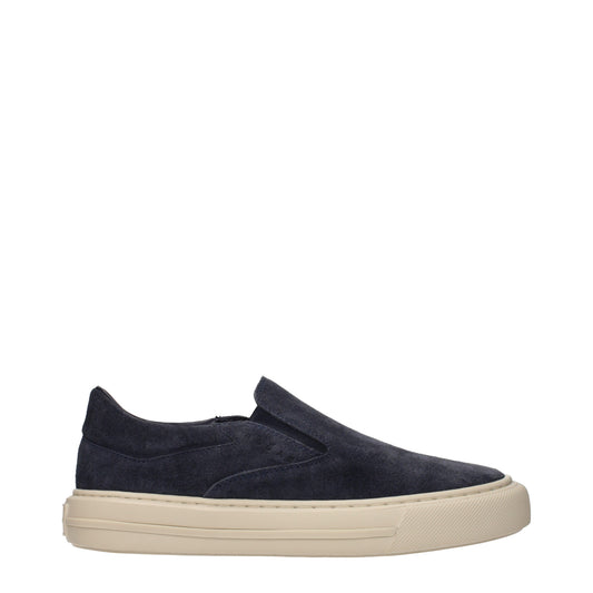 Hogan Slip on Men Suede Blue