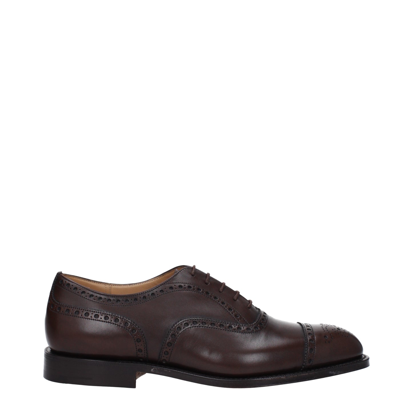 Church's Men's Lace ups in Leather Brown/Ebony