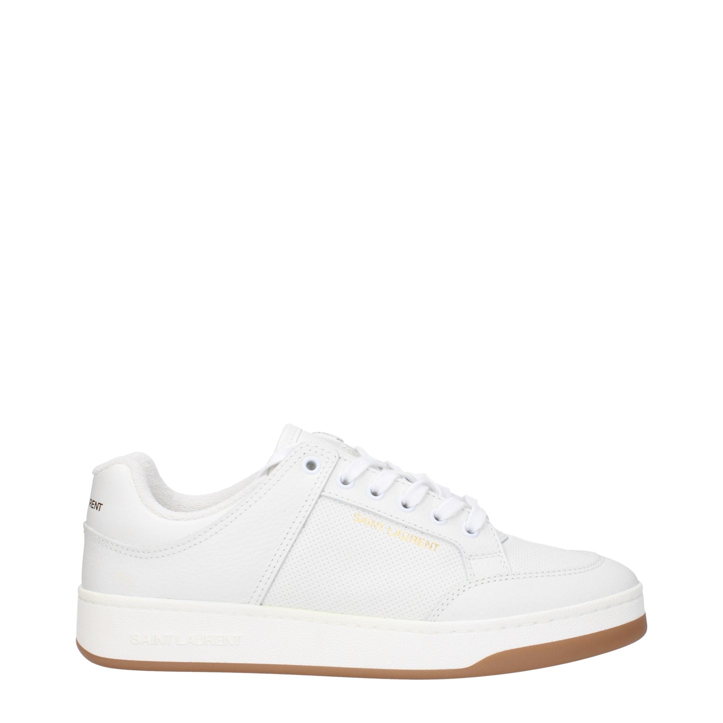 Saint Laurent Men's Sneakers in Leather White