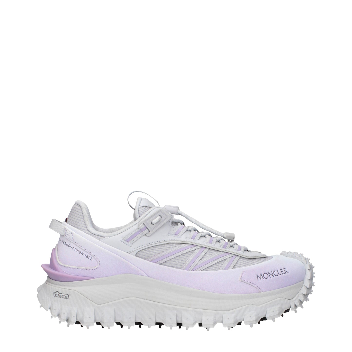 Moncler Sneakers Women Fabric  Gray/Light Violet