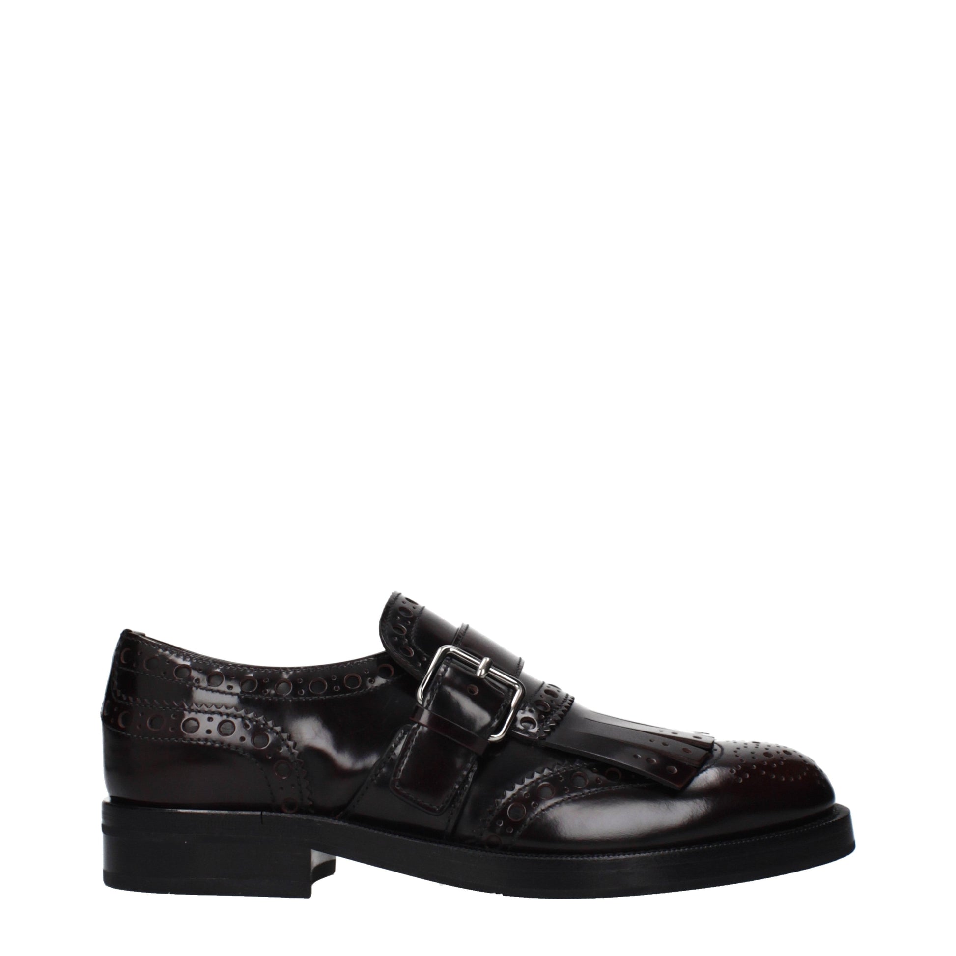 Church's Loafers Women Leather Red/Burgundy
