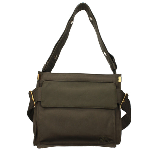 Burberry Shoulder Bags Women Fabric  Green/Military Green