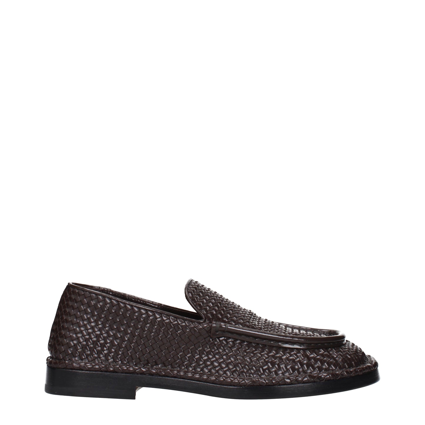 Bottega Veneta Men's Loafers Leather Chocolate