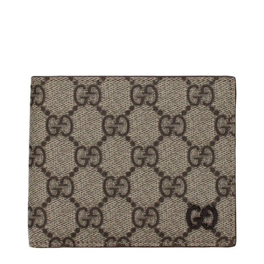 Gucci Wallets Men Fabric  Beige/Ebony