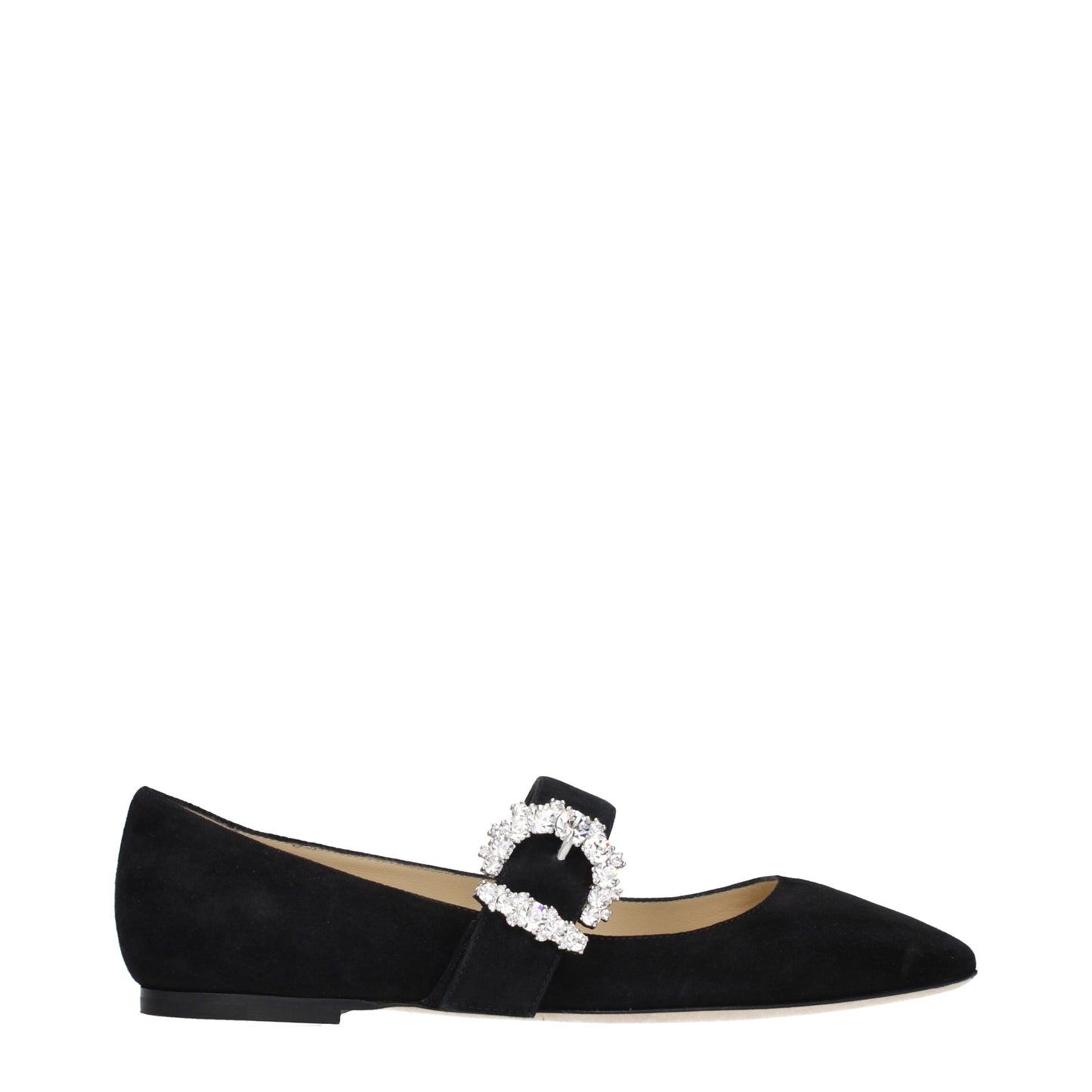 Jimmy Choo Ballet Flats Women Suede Black