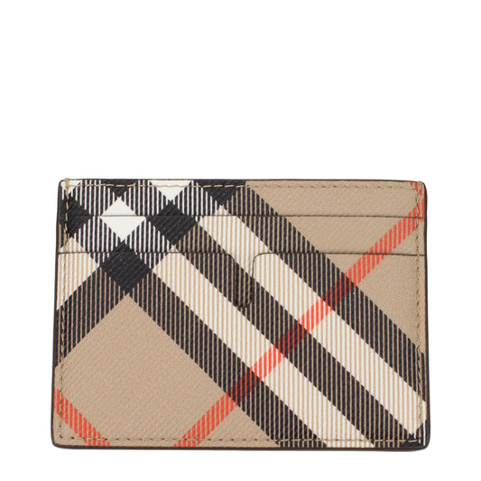 Burberry Document Holders Women Fabric  Beige/Sand