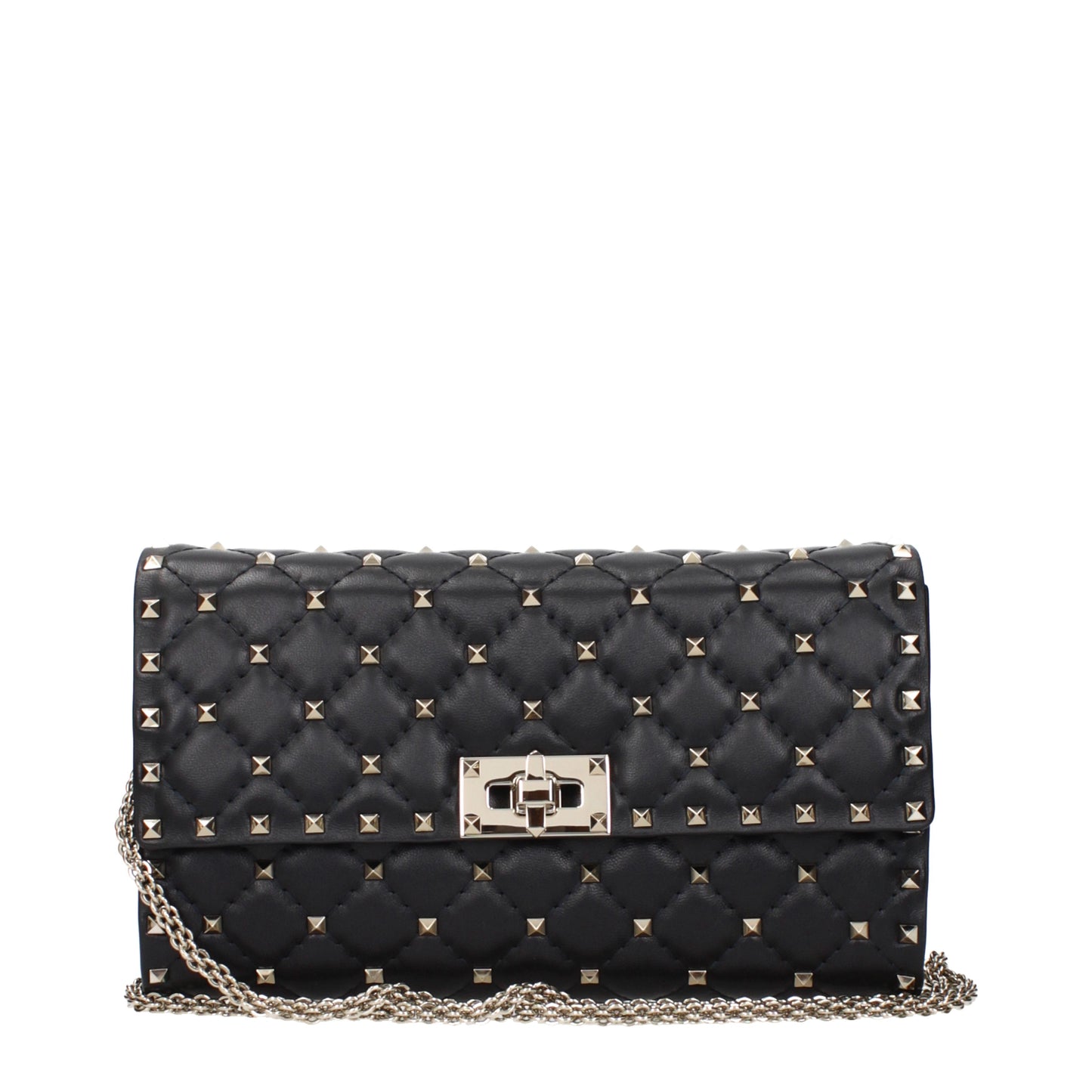 Valentino Garavani Clutches Women Leather Black
