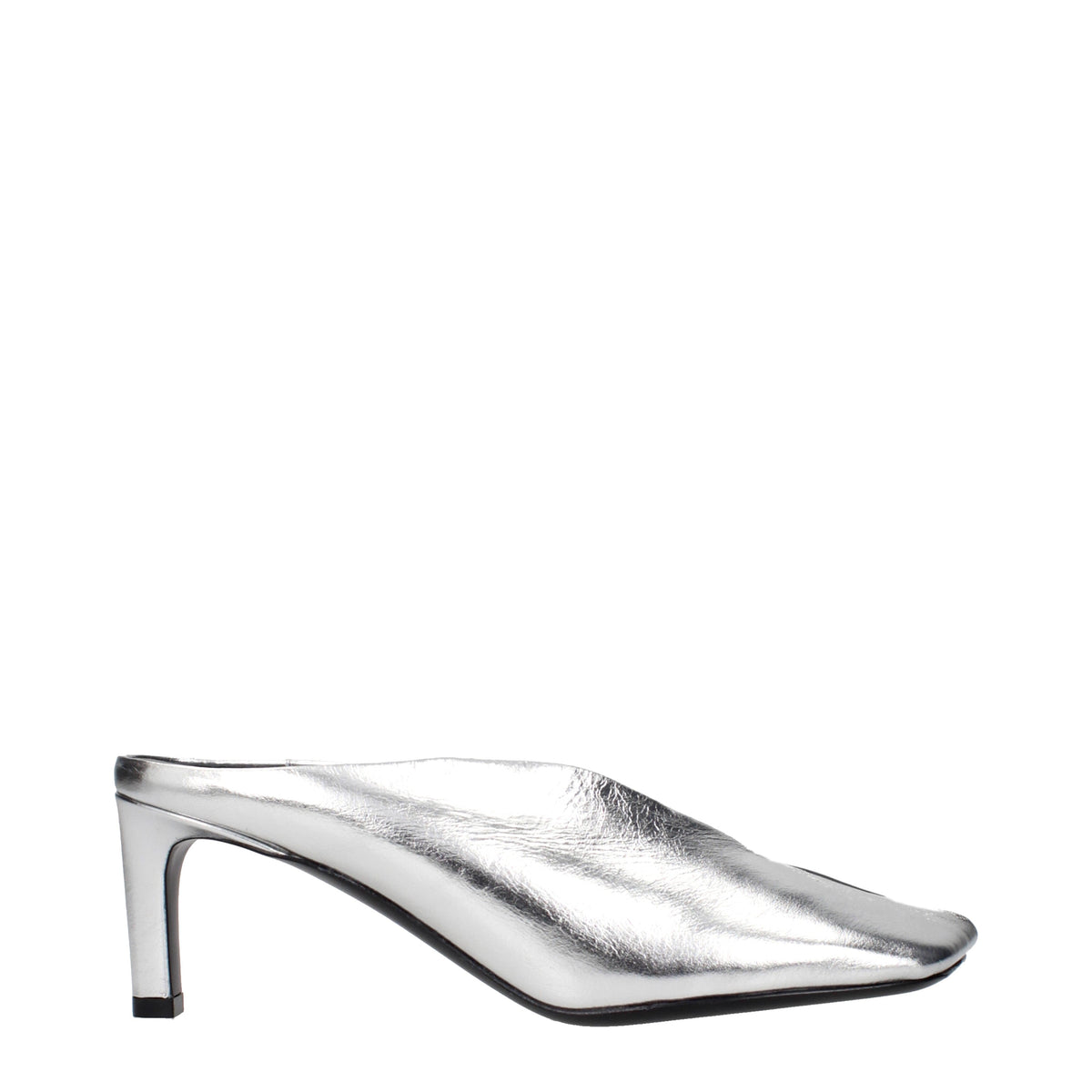 Jil Sander Sandals Women Leather Silver