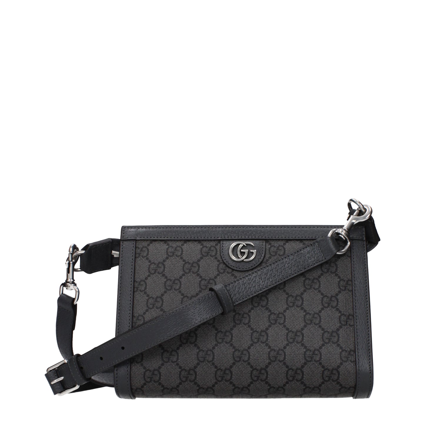 Gucci Crossbody Bags Men Fabric  Gray
