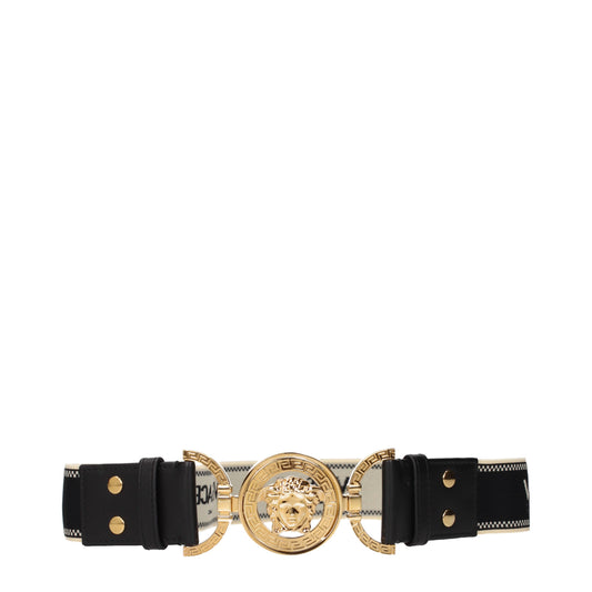 Versace Belts Women Elastic Black
