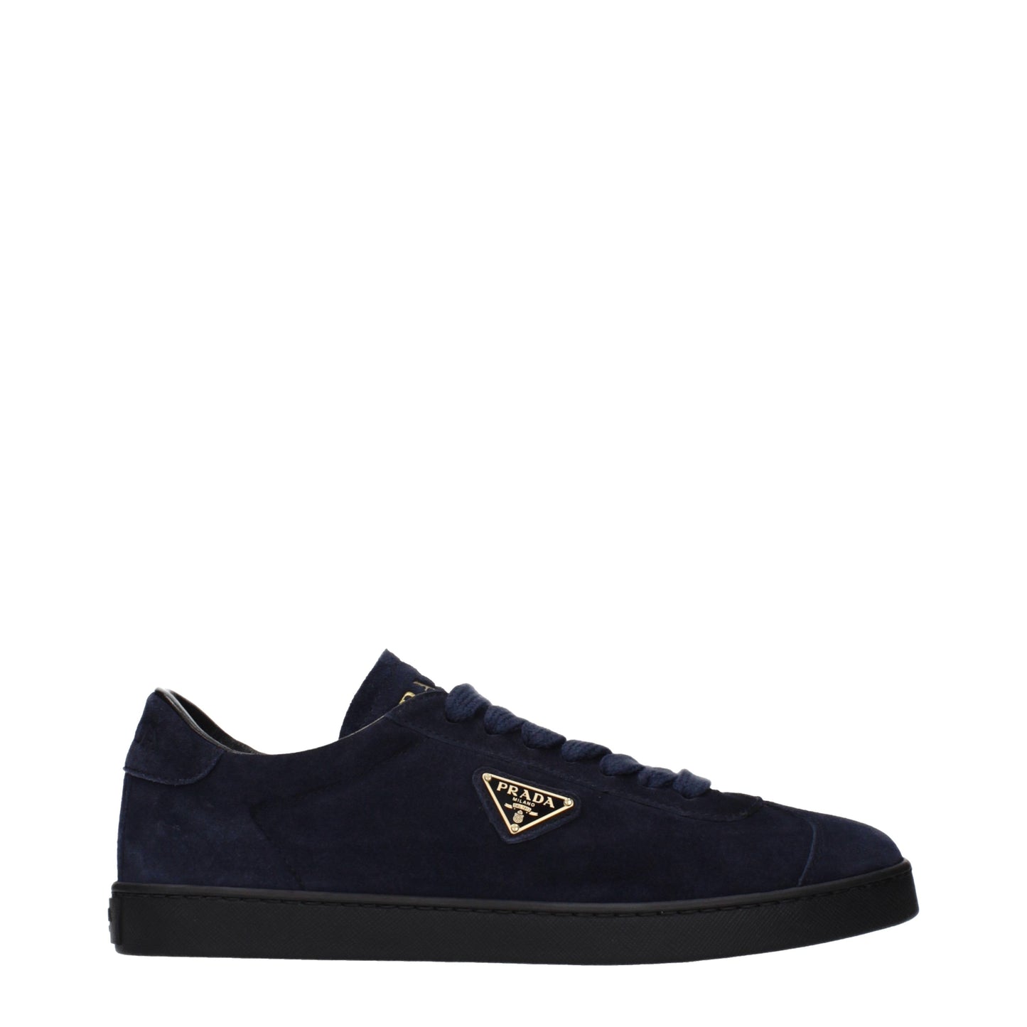 Prada Sneakers Men Suede Blue