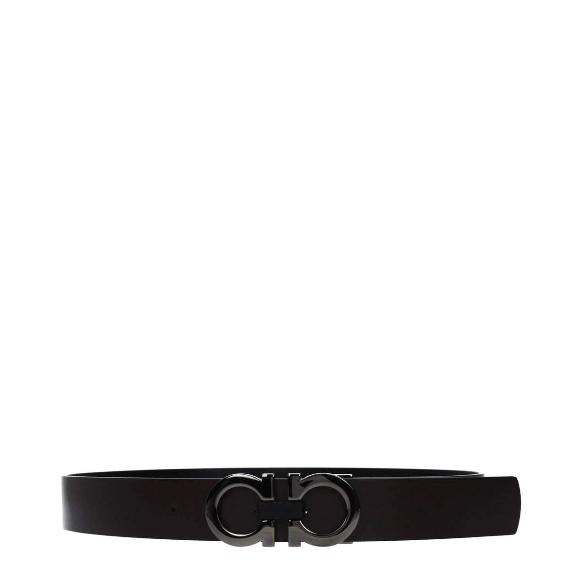 Salvatore Ferragamo Belts Men Leather Brown/Black
