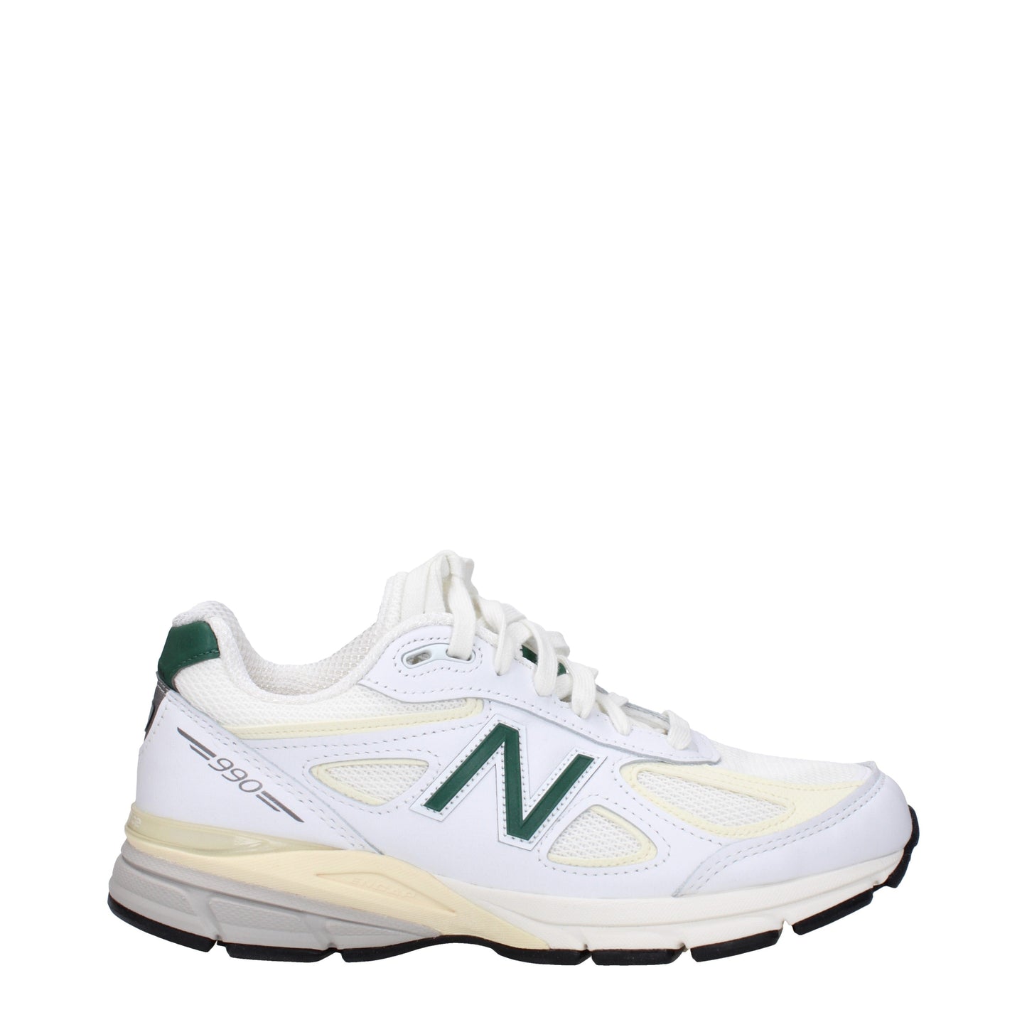 New Balance Men's Sneakers in Leather White/Green