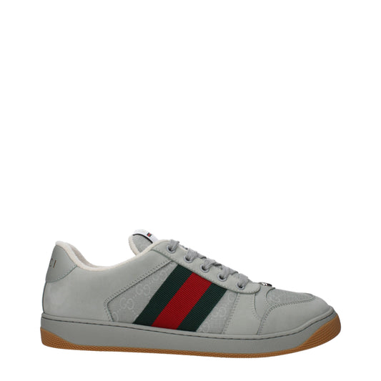Gucci Sneakers Men Fabric  Gray