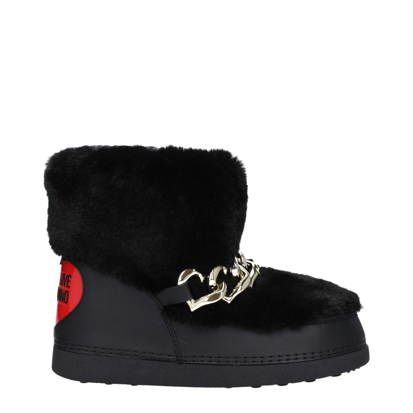 Love Moschino Women's Boots in Polyester Black