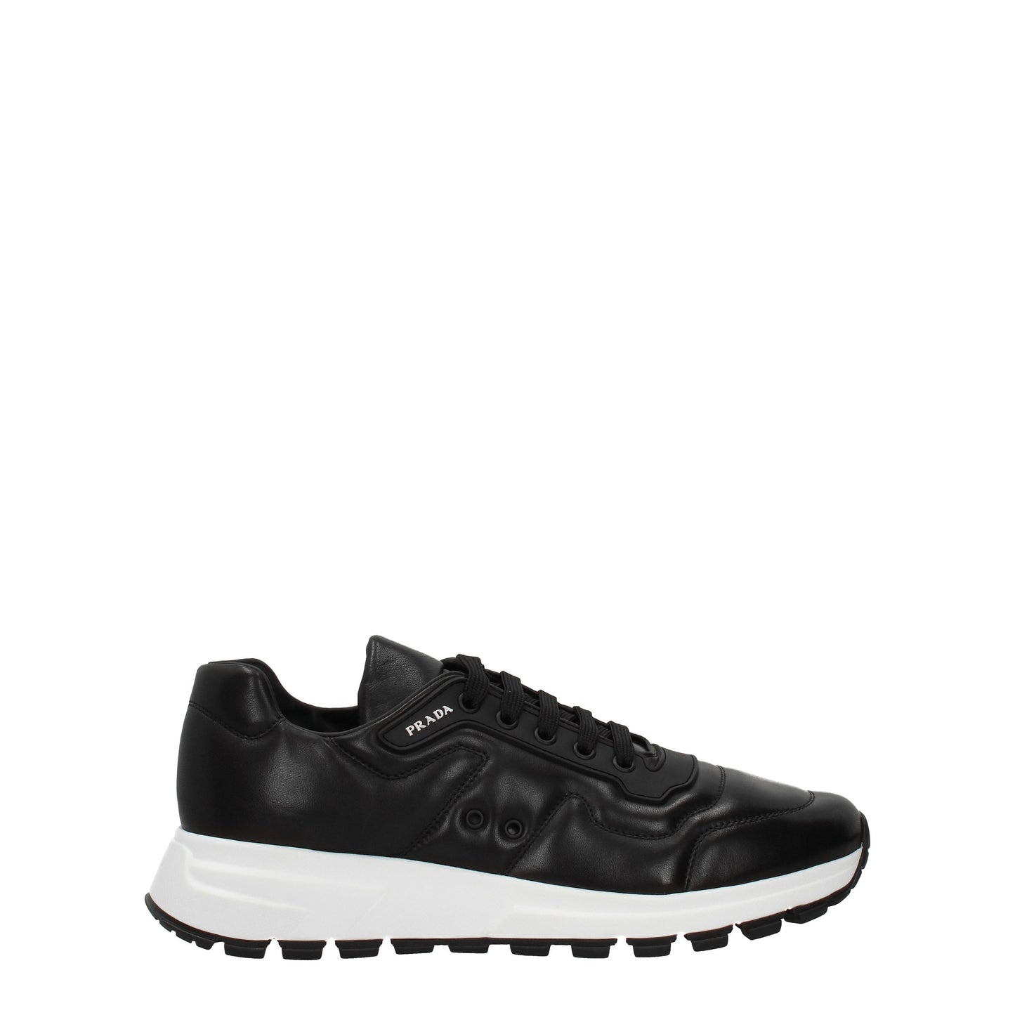 Prada Men's Sneakers in Leather Black