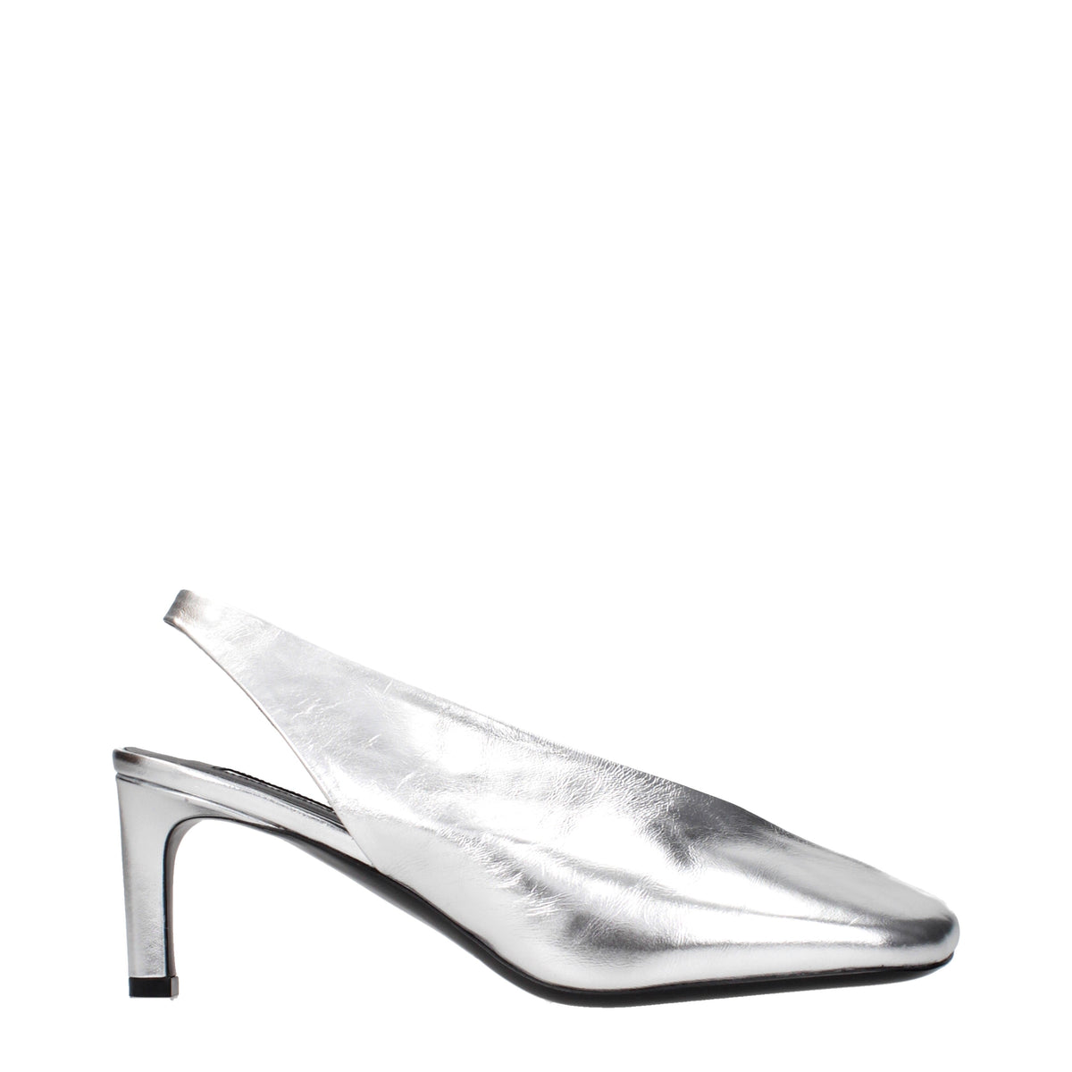 Jil Sander Sandals Women Leather Silver
