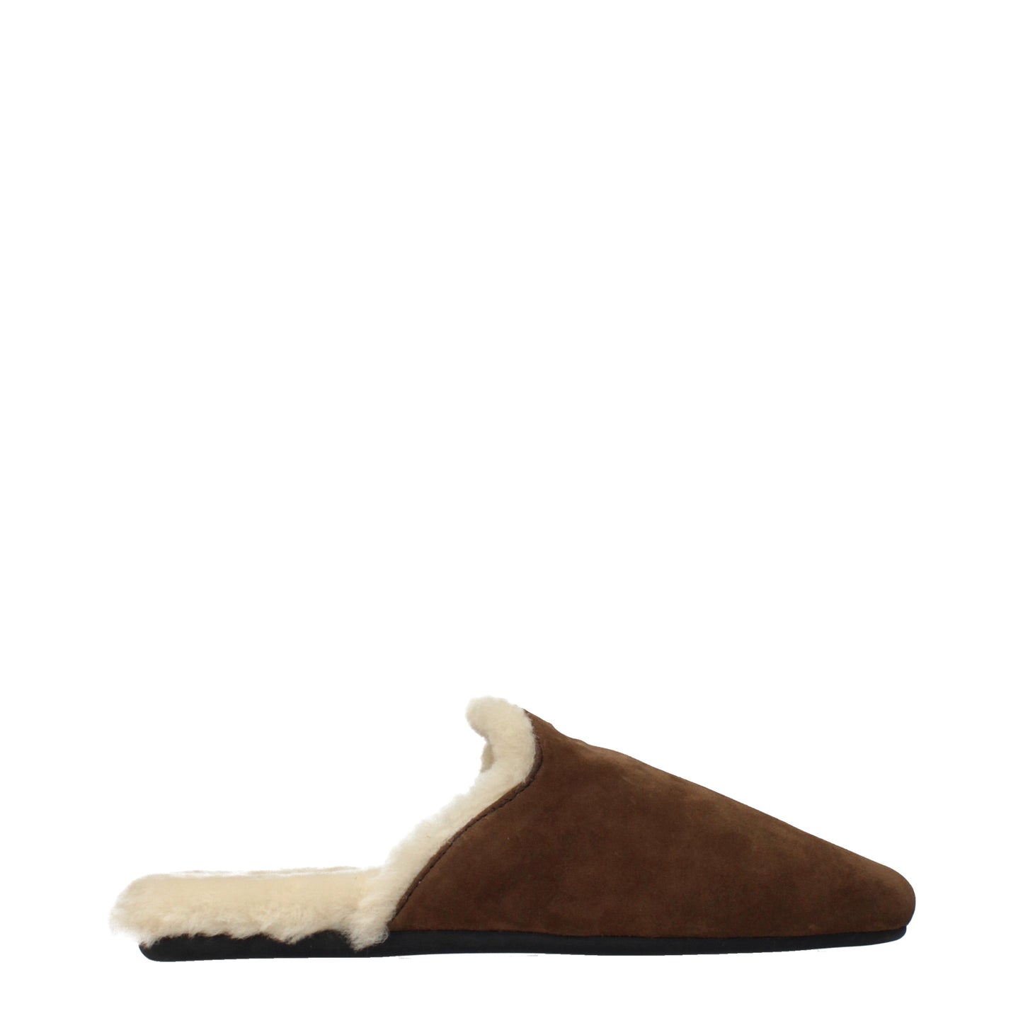 Prada Slippers and Clogs Women Suede Brown/Cocoa