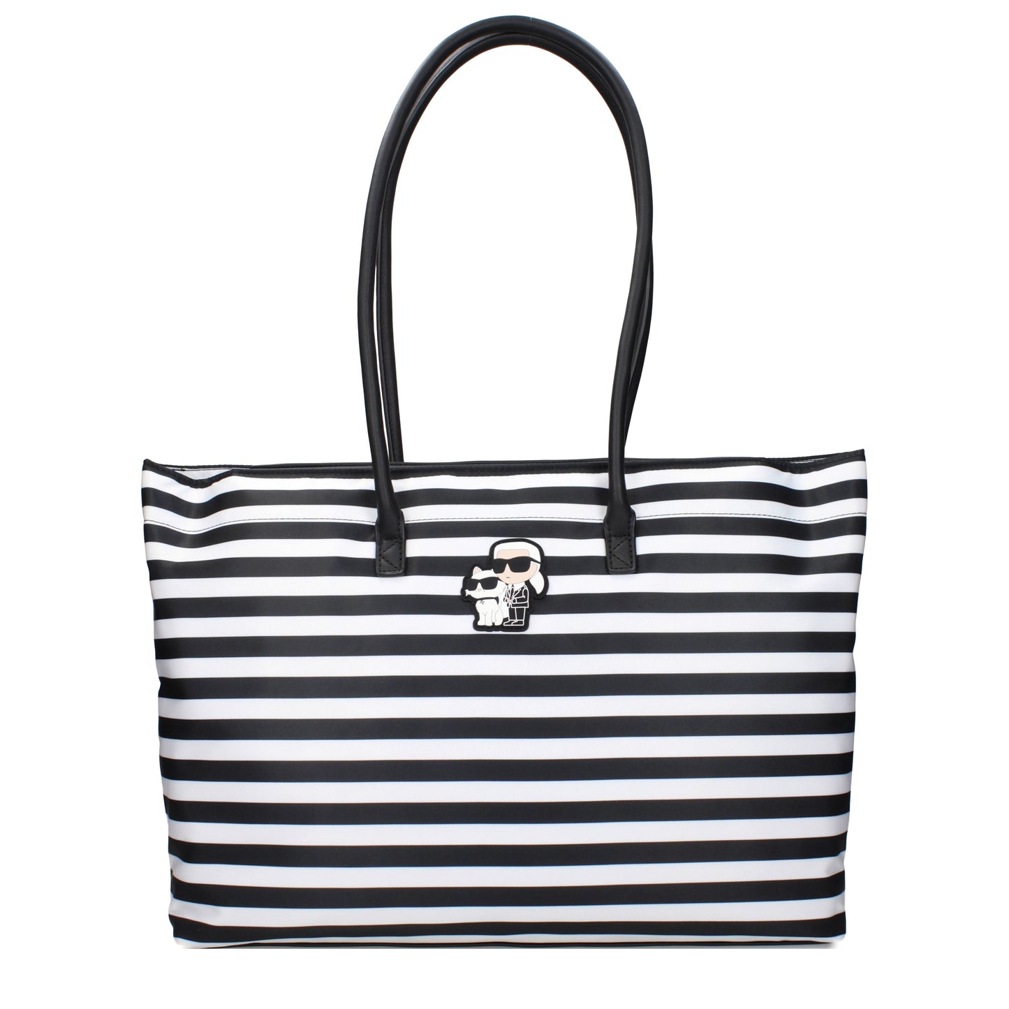 Karl Lagerfeld Shoulder Bags Women Fabric  Black/White