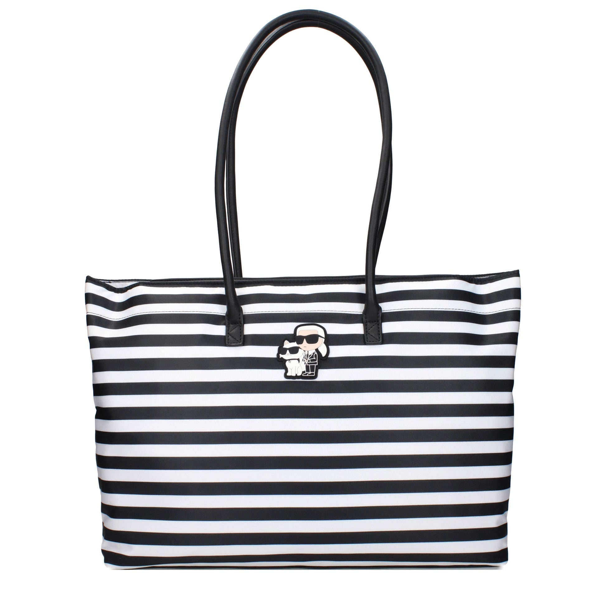Karl Lagerfeld Shoulder Bags Women Fabric  Black/White