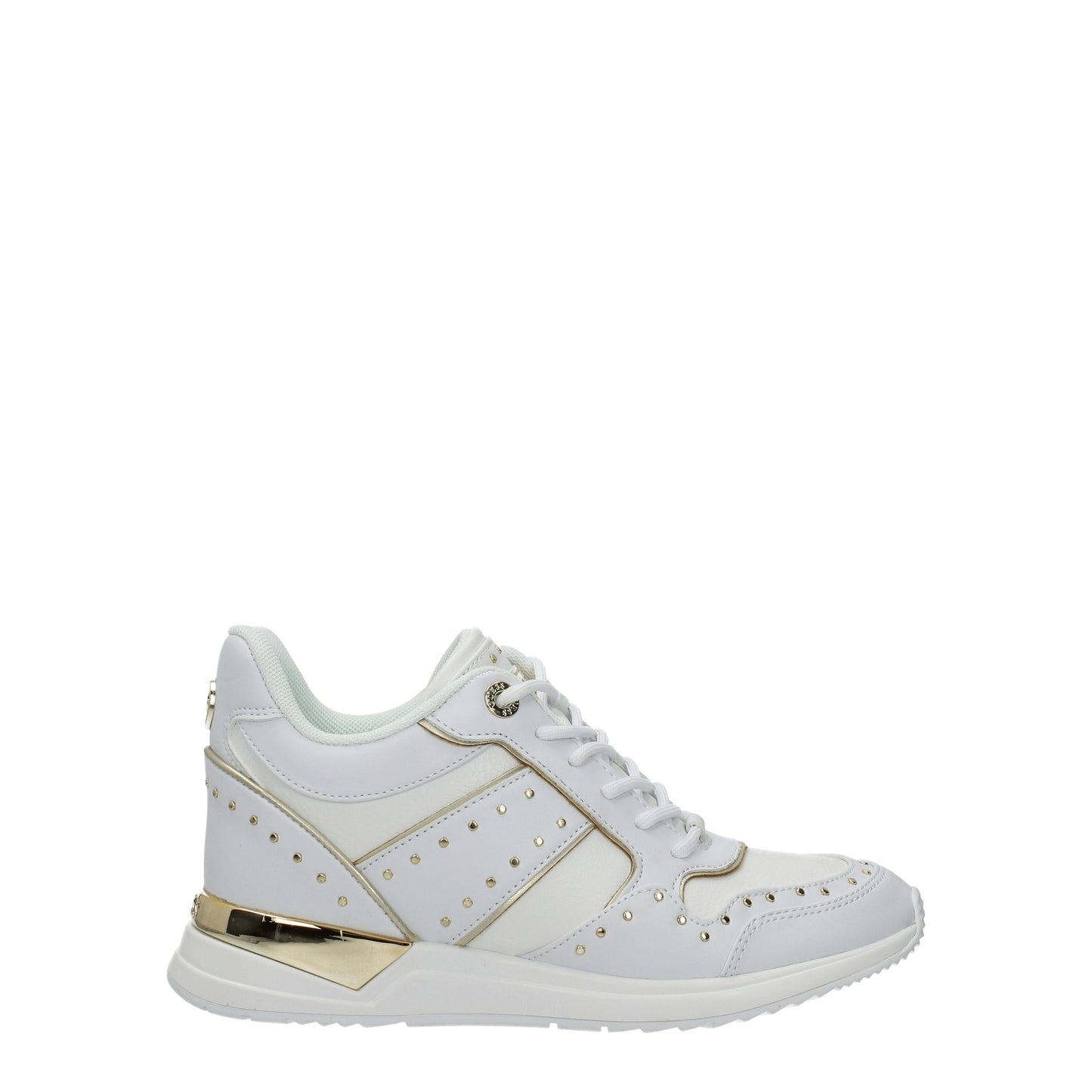 Guess Women's Sneakers in Polyurethane White/Gold