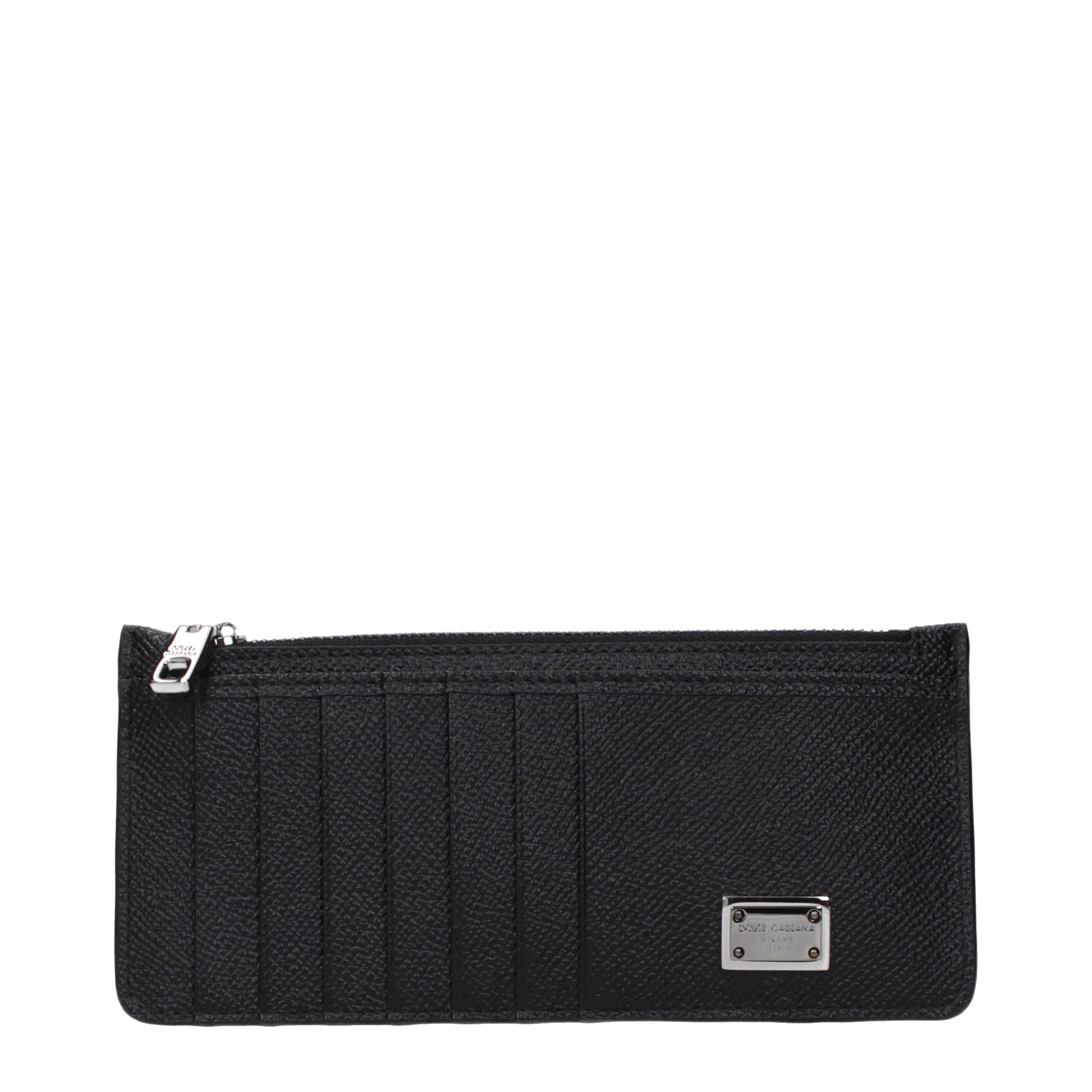 Dolce&Gabbana Coin Purses Men Leather Black