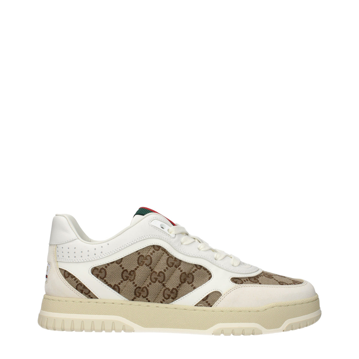 Gucci Sneakers Men Fabric  Beige/White