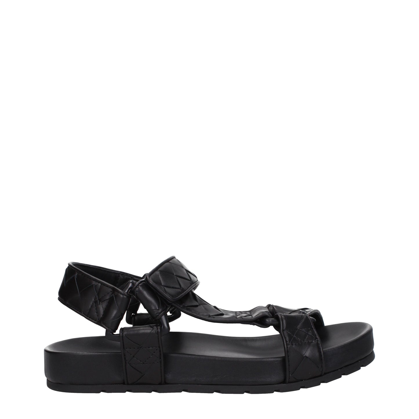 Bottega Veneta Men's Sandals in Leather Black