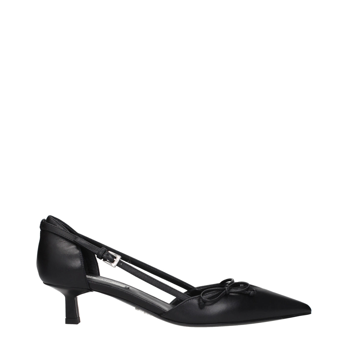 Prada Sandals Women Leather Black