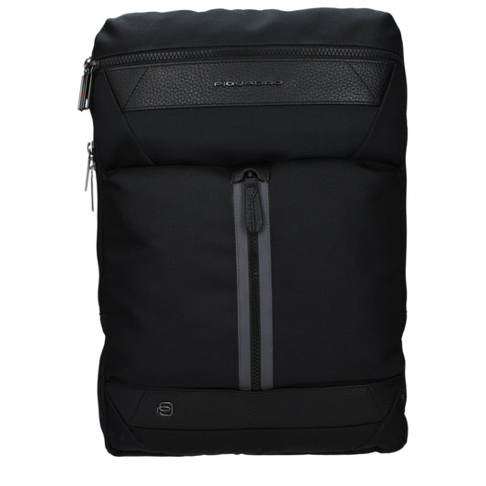 Piquadro Backpacks and Bumbags Men Fabric  Black