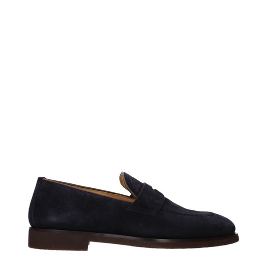 Brunello Cucinelli Loafers Men Suede Blue