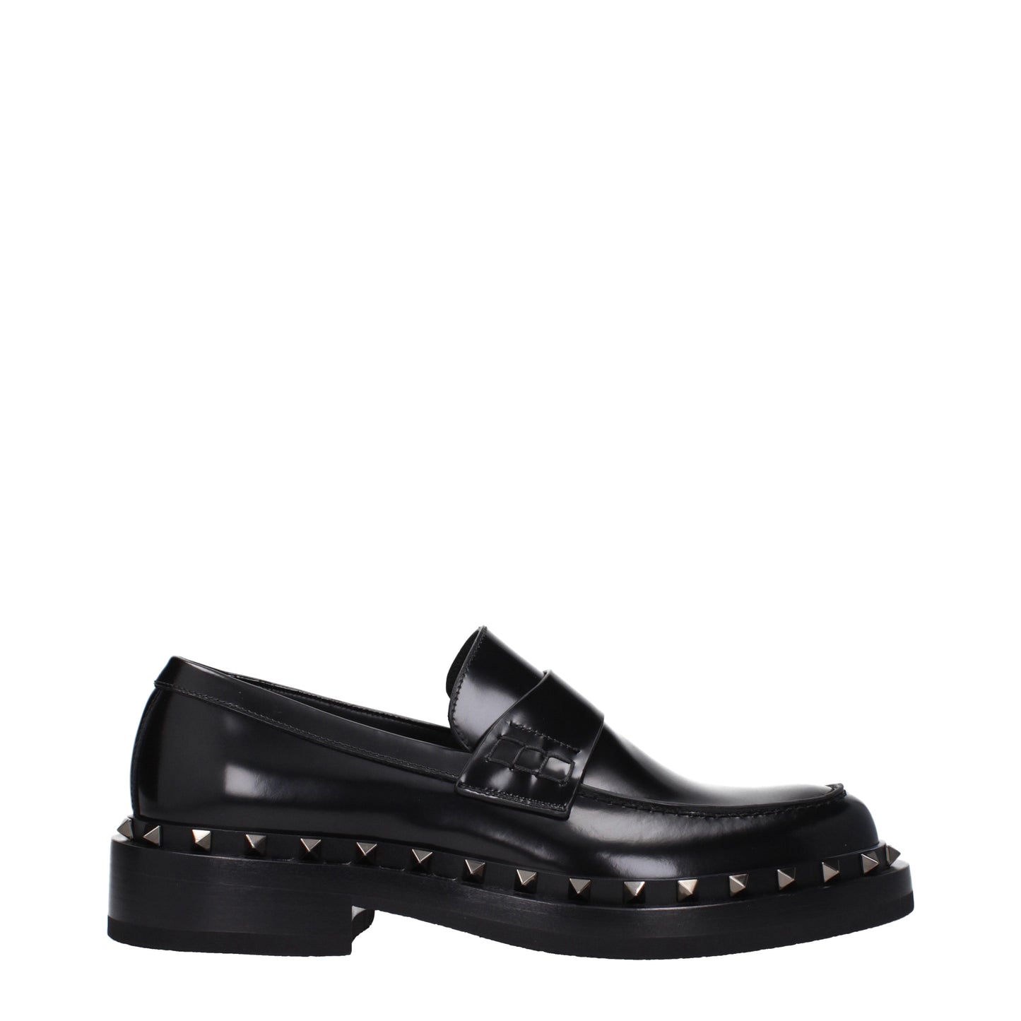 Valentino Garavani Men's Loafers in Leather Black