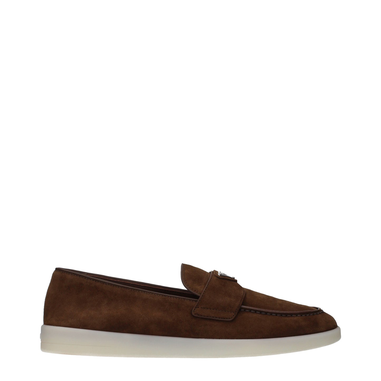 Prada Loafers Men Suede Brown/Cocoa