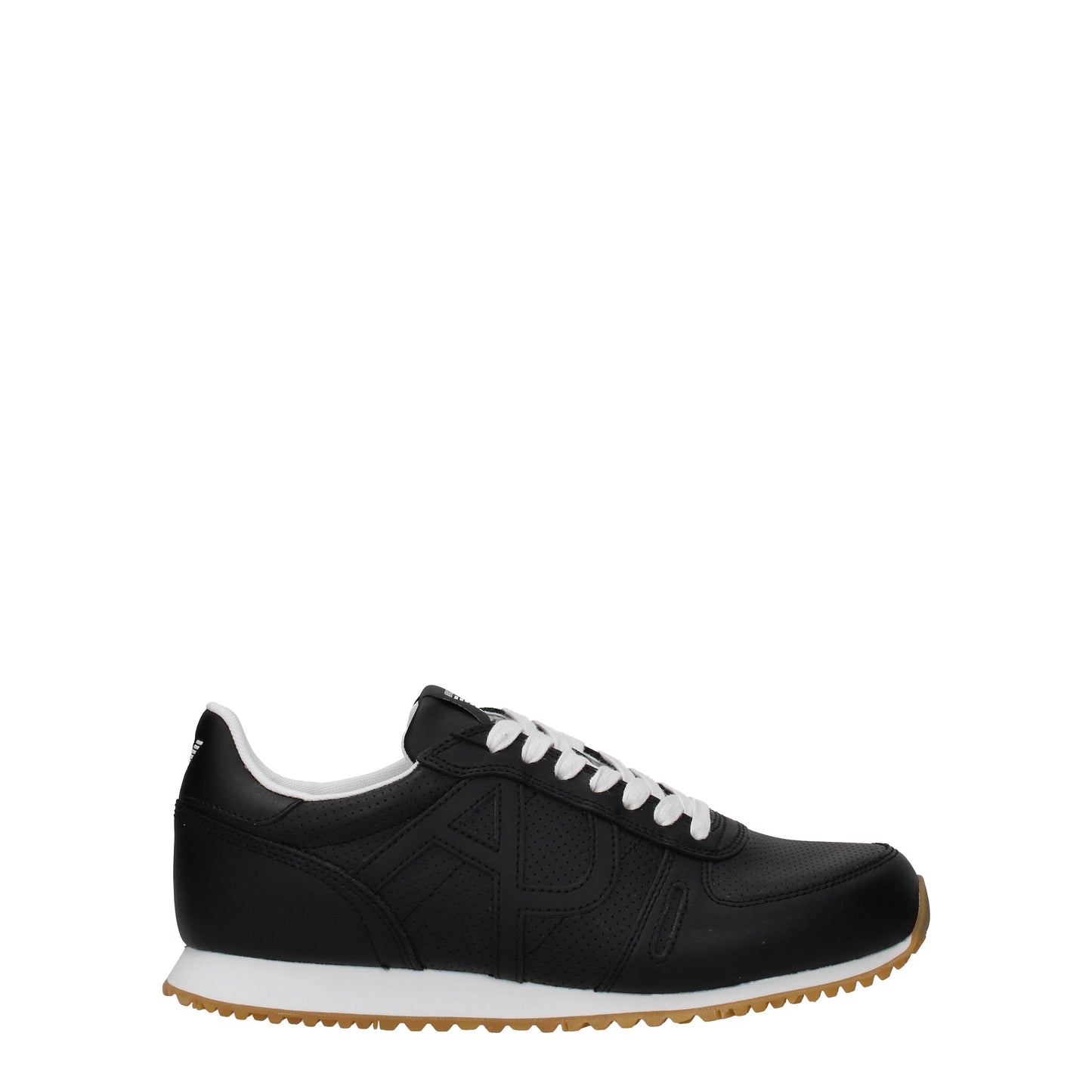 Armani Jeans Men's Sneakers in Leather Black