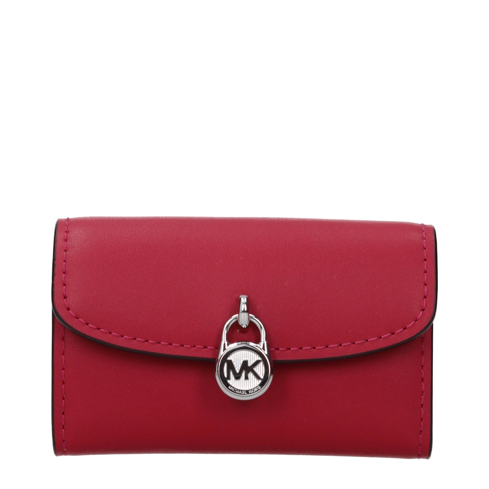 Michael Kors Women's Coin Purses Leather Raspberry