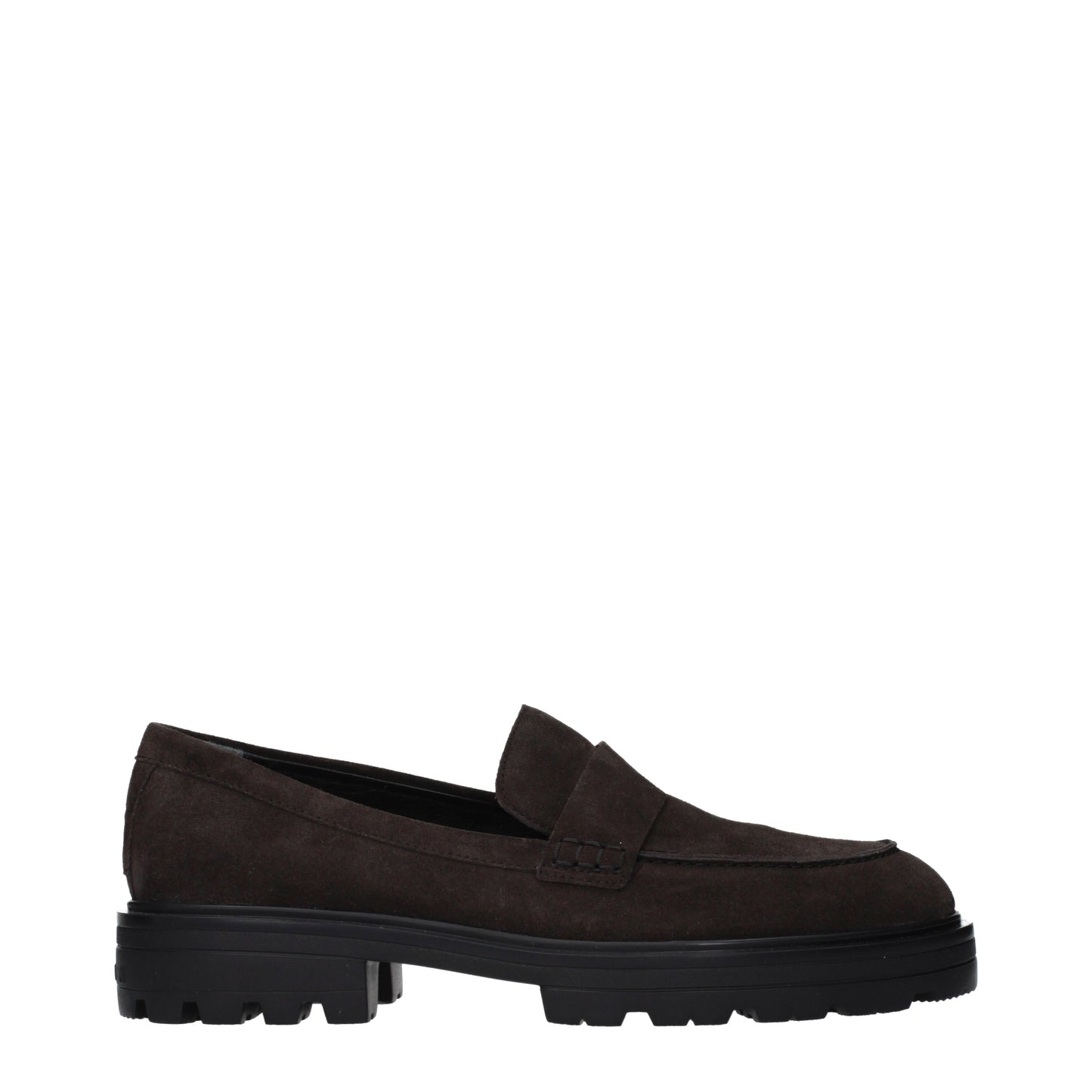 Hogan Loafers Men Suede Brown